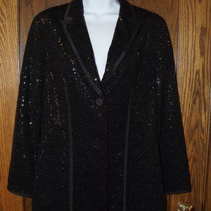 Doncaster Black Blazer with Sequins